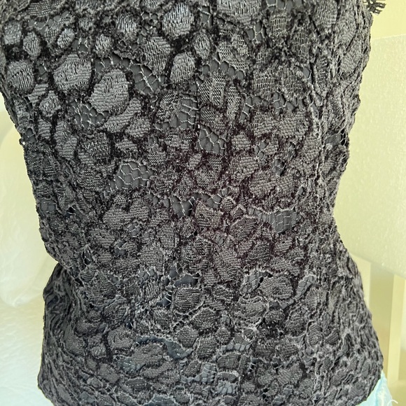 NWT White House Black Market Shirt Women Lace Sz 10 - Picture 4 of 11